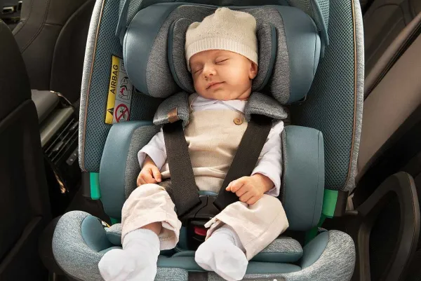 Seggiolini Auto Neonato|Chicco Seggiolino Auto Bi-Seat Air & Full 360 I-Size Base (40-150 Cm) Teal Blue