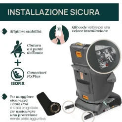 Seggiolini Auto Bimbi Grandi (Dai 3 Anni)|Chicco Seggiolino Auto Fold&Go Air (100-150 Cm)