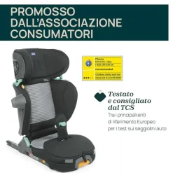 Seggiolini Auto Bimbi Grandi (Dai 3 Anni)|Chicco Seggiolino Auto Fold&Go Air (100-150 Cm)