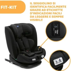 Seggiolini Auto Bimbi Piccoli (Dai 15 Mesi)|Chicco Seggiolino Auto Mokita (76-150 Cm) Black