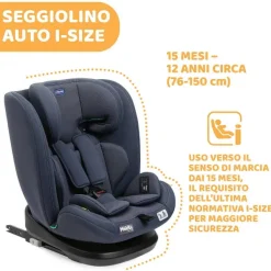 Seggiolini Auto Bimbi Piccoli (Dai 15 Mesi)|Chicco Seggiolino Auto Mokita (76-150 Cm) India Ink