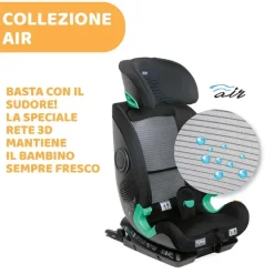 Seggiolini Auto Bimbi Piccoli (Dai 15 Mesi)|Chicco Seggiolino Auto Myseat Air Zip&Wash (76-150 Cm)