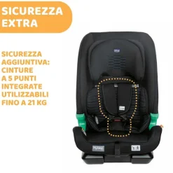 Seggiolini Auto Bimbi Piccoli (Dai 15 Mesi)|Chicco Seggiolino Auto Myseat Air Zip&Wash (76-150 Cm)