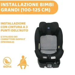Seggiolini Auto Neonato|Chicco Seggiolino Auto Seat3Fit Zip&Wash Air (40-125 Cm)