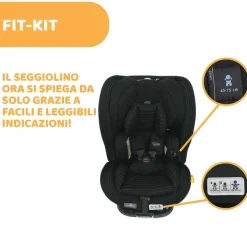 Seggiolini Auto Neonato|Chicco Seggiolino Auto Seat3Fit Zip&Wash Air (40-125 Cm)