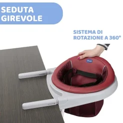 Seggioloni|Chicco Seggiolino Da Tavolo 360 Red Passion
