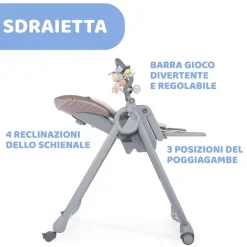 Seggioloni|Chicco Seggiolone Polly Magic Relax Cocoa