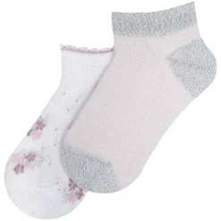 Calze E Collant|Chicco Set Calzini Modello Fantasmino Bianco E Rosa