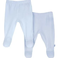 Tutine|Chicco Set Pantaloni Con Piedini Azzurro Chiaro
