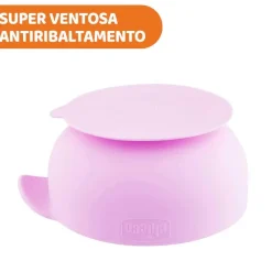 Piatti E Posate|Chicco Set Pappa Easy Start In Silicone Per Lo Svezzamento Rosa