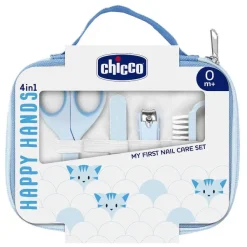 Cura E Accessori Bagnetto|Chicco Set Unghie Happy Hands Azzurro