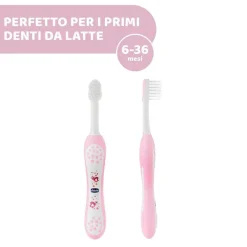 Igiene Orale|Chicco Spazzolino Da Denti 6-36 M Multicolore Rosa