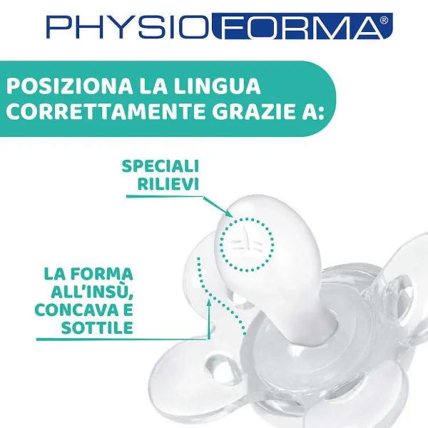 Succhietti Physioforma|Chicco Succhietto Physioforma® Comfort 16-36M (2 Pcs) Silicone Seal And Hedgehog