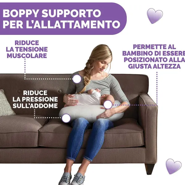 Boppy Supporti Allattamento|Chicco Supporto Allattamento Boppy Grigio