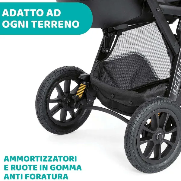 Trio E Sistemi Modulari|Chicco Trio Activ3 Con Kory Essential Jet Black