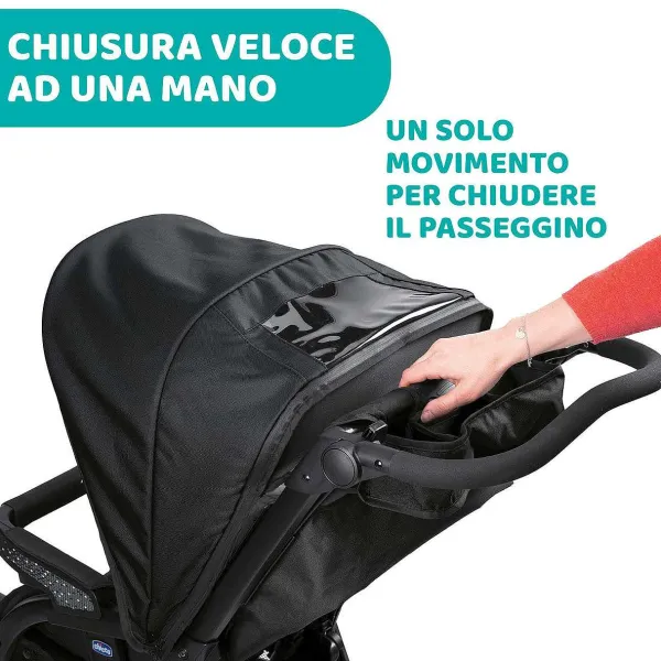 Trio E Sistemi Modulari|Chicco Trio Activ3 Con Kory Essential Jet Black