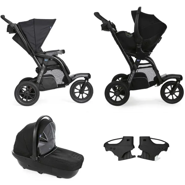 Trio E Sistemi Modulari|Chicco Trio Activ3 Con Kory Essential Jet Black