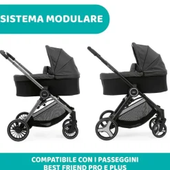 Trio E Sistemi Modulari|Chicco Trio Best Friend Pro Con Kory Essential Pirate Black