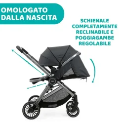 Trio E Sistemi Modulari|Chicco Trio Best Friend Pro Con Kory Essential Pirate Black