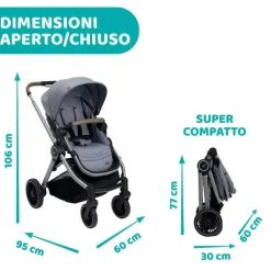 Trio E Sistemi Modulari|Chicco Trio Best Friend Pro Con Kory Essential Magnet Grey