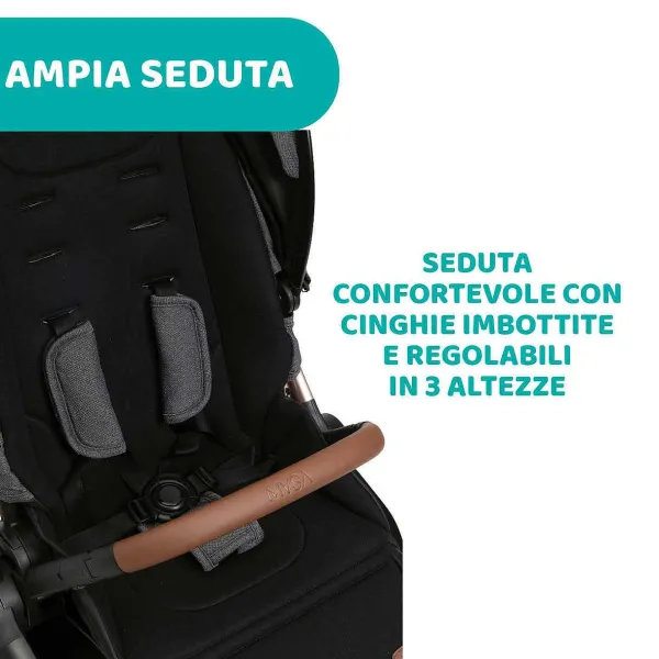 Trio E Sistemi Modulari|Chicco Trio Mysa Con Kory Essential Black Satin