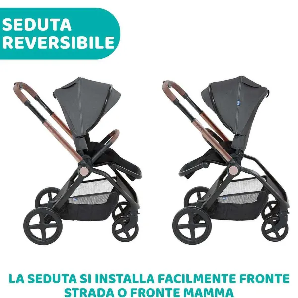 Trio E Sistemi Modulari|Chicco Trio Mysa Con Kory Essential Black Satin