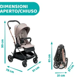 Trio E Sistemi Modulari|Chicco Trio One4Ever Con Kory Essential Desert Taupe