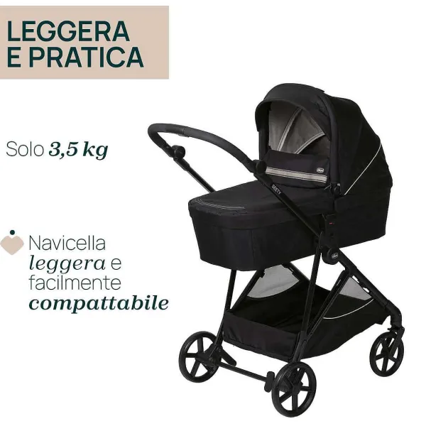 Trio E Sistemi Modulari|Chicco Trio Seety Con Kory Essential Etna Black