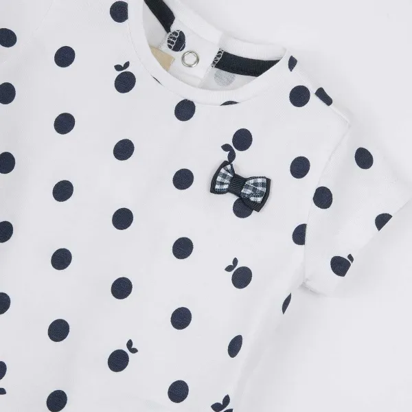T-Shirt|Chicco T-Shirt Con Manica Corta E Fiocchetto