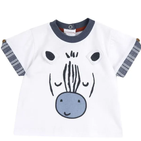 T-Shirt|Chicco T-Shirt Con Manica Corta E Zebra