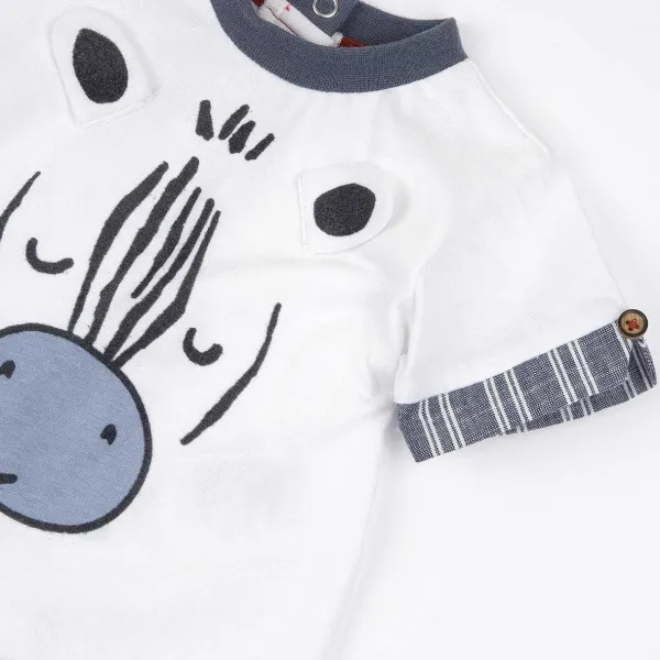 T-Shirt|Chicco T-Shirt Con Manica Corta E Zebra
