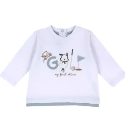T-Shirt|Chicco T-Shirt Con Manica Lunga E Stampa Cagnolino