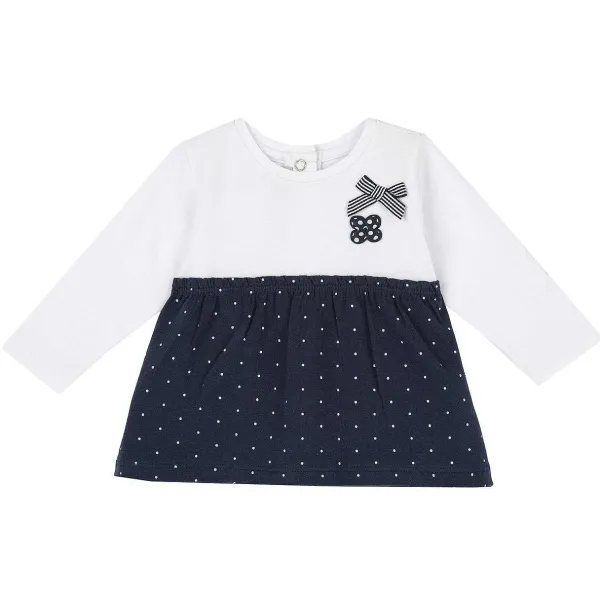 T-Shirt|Chicco T-Shirt Con Manica Lunga E Fiocchetto