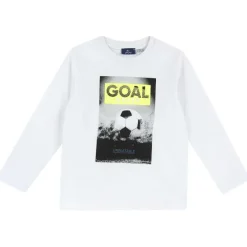 T-Shirt|Chicco T-Shirt Con Manica Lunga E Stampa Soccer Bianco