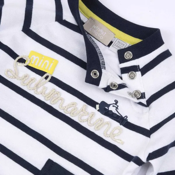 T-Shirt|Chicco T-Shirt Con Taschina E Fantasia A Righe
