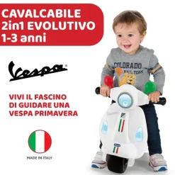 Cavalcabili|Chicco Vespa Primavera Italia Bianco