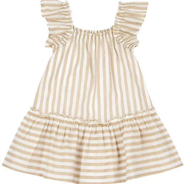 Vestiti|Chicco Vestito A Righe Con Manica Ad Aletta