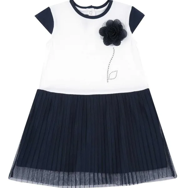 Vestiti|Chicco Vestito Manica Corta Con Fiore Applicato